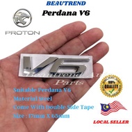 Proton Perdana V6 Rear V6 Emblem Logo Badge Lambang V6 Material Steel Besi