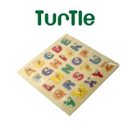 TURTLE Wooden Children's Alphabet Puzzle Toy