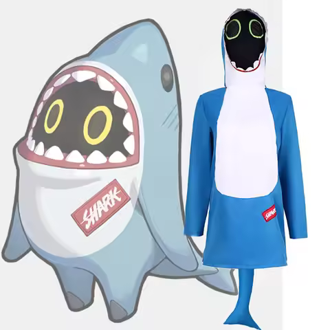 2025 New Arrivals Adult Game Zero Cosplay Blue Sharkboo Costume for Women Ice Bang Boo Hoodie Shark 