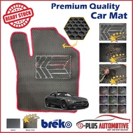 Breko Hexagon High Quality Car Floor Mat and Carpet (2 Seaters) for Mercedes GT (GTR GTS GT Black Se