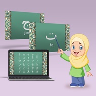 🔥Hot item Digital Poster Belajar Alif Ba Ta, Jawi, huruf Hijaiyah, Arabic Alphabet, For Kids Early E
