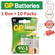 GP 9V Battery Super Alkaline 9V Battery 1604A 10pack/box