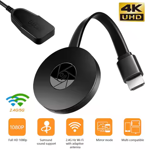 For Google Chromecast WiFi HDMI Dongle 1080P/4K HD Media Streamer TV Stick for Smart TV iOS Android 