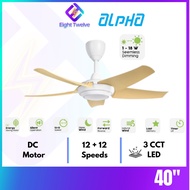 ALPHA Cosa 5B DC Motor Ceiling Fan with 5 Blades 12 Speed Remote (56/46/40") CX20