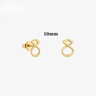 TOUS  9 Kt Gold Earrings Bear Design 10 Mm TOUS Infinity. Suitable For Women Birthday Gift Valentine
