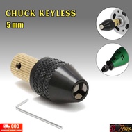 Mata Bor Drill Chuck Dinamo DC 5 mm Drill Chuck Bor Mini Rakitan