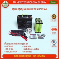 Bộ linh kiện làm bình pin lưu trữ NLMT 12v 30Ah
