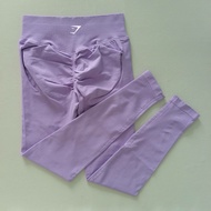 NEW British original Gymshark Shark Head Fitness Sports Pants Riding Tight Peach Hip Riding Low Wais
