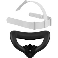 Head Strap and Face Cover Pad for Oculus Quest 2, Original Replacement Headstrap&Sweatproof PU Leath