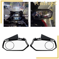 [Amleso2] 2Pcs Side Mirror Motorcycle Mirror Adjustable Angle for Xmax300 23-24