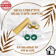ZICO/CHH PTFE SEAL TAPE/WHITE TAPE/TAPE PUTH 8M/15M (10PCS)