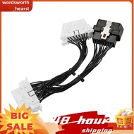 16 Pin OBD2 OBDii OBD2 Splitter Extension Cable One Male to Two Female Y Cable OBD2 Splitter Extensi