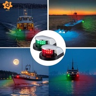 [Lacooppia2] 2 Pieces Boat Navigation Light Bass  Red Green Light Boat Anchor Light