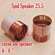 Terbaik Spul speaker diameter 25.5 spiker 6 8 inc acr audax dll spool