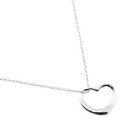Tiffany & Co. Elsa Peretti 設計的 Open Heart 項鍊，925 純銀，約 4.2 克，女士 [二手]