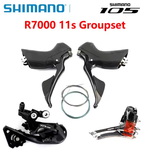 SHIMANO Road Bike 11s 105 R7000 Groupset Bicycle Set Front Derailleur Rear Derailleur Shifter Origin