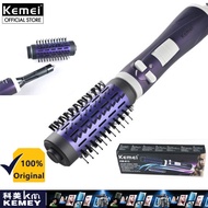 Kemei Rotary Hair Brush Hair Dryer Style Comb Hair Dryer Anion Electric Automatic Curler Roller Brush Straightening Styling KM-813