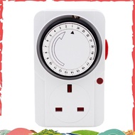 24-Hour Segmented Timer Switch-Energy-Saving Plug Timer Socket Kit-with Programmable Time Controller