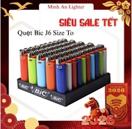 BIC J6 cỡ lớn của Pháp ( Hộp Quẹt Bic J6 size to )