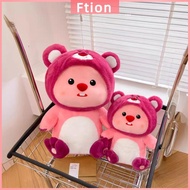 FTION Zanmang Loopy Plush Doll Strawberry Bear Soft Pillow Stuffed Doll Cute Plush Beaver Doll Kids