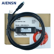 Compatible with Mitsubishi plc programming cable 1N/1S/2N data download communication connection computer cable USB-SC09-FX As the Picture One