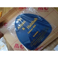 Custom acrylic plate dowry box size 30*30/ 30*40