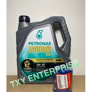 PETRONAS Syntium 800 5W-30 SEMI SYNTHETIC 5W30 SN/CF ENGINE OIL 4L + FOC OIL FILTER