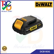 เเบตเตอรี่ DEWALT รุ่น DCB183G-XJ 18V 2.0Ah (รับประกัน1ปี)