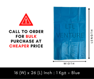 HM(1kgΒ±)Wet Market Use/Ayam/Sayur/Ikan Chicken Fish Bean Sprout/Red/Blue/Green Plastic Bag 14x20/16x