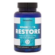 BrainCeutix NaturesPlus Restore - 60 Vegan Capsules - Promotes Healthy Sleep & Nighttime Brain Recov
