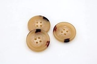 20PCS Resin Round Buttons Craft Sewing Snaps 4 Holes Handmade DIY Accessories (Brown, 23mm)