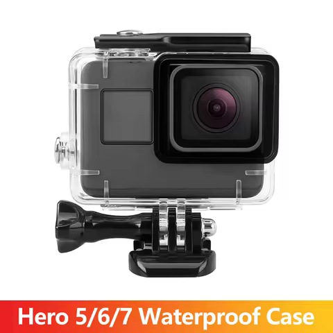 Hero 5/6/7 Waterproof Case 45m Underwater Protective Housing Diving Case For GoPro Hero 7 6 5 Black 