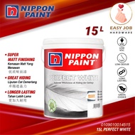🔥 (Matt) Nippon Perfect White 15L Nippon White Paint Nippon Paint Perfect White Cat Rumah Putih Nippon Paint White
