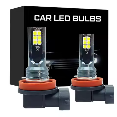 2Pcs H8 H11 H7 H4 H1 H3 H16P 9005 HB3 9006 HB4 Led Lamp Super Bright Car Fog Lights Day Driving Runn