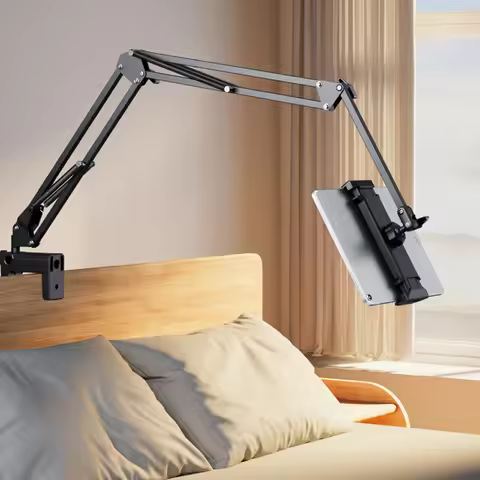 Tablet Holder for Bed iPad Stand 360° Rotating Desktop Phone Mount with Aluminum Arm for 4.7"~12.9" 
