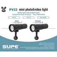 SUPE Scubalamp PV22 / PV22-UV - 2000 Lumens Photo Video Focus Diving Torch Light 100M WR *Original