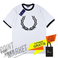 FRED PERY BIG LOGO HYPE PREMIUM COTTON POINT MARKET T-SHIRT