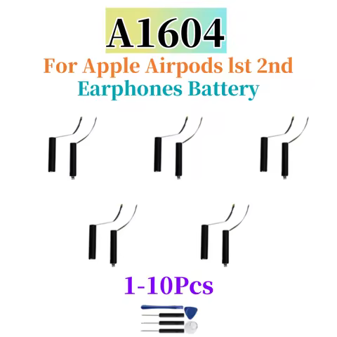 1~10pcs Replacement Battery A1604 For Airpods 2nd A1604 A1602 A1523 A1722 A2032 A2031 Earphone Bluet