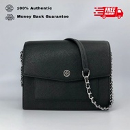100% Authentic Tory Burch Robinson Convertible Saffiano Leather Shoulder Bag 154317