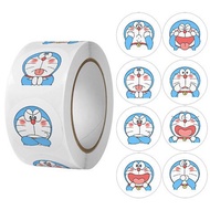 500 PCS/roll Doraemon Sticker Round Seal Sticker Doraemon Sticker
