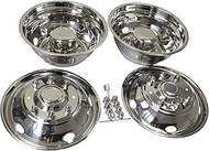 19.5 Inch 8 Lugs Stainless Steel Wheel Simulators for 2003-2004 Ford F450 F550 Truck