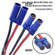 GESH 2pcs EC5 Connection Wires, Black Plastic Extension Wires,  6 Styles EC5 Male and Female EC5 Ter
