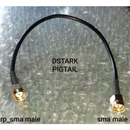 PIGTAIL RP SMA MALE to SMA MALE RG174/RG316 20/50/100CM