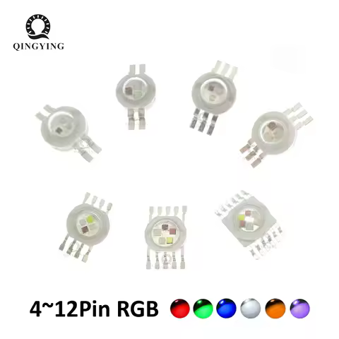 5-100pcs RGB RGBW RGBWY RGBWYV LED COB Chip 3W 4W 6W 8W 9W 10W 12W 15W 18W Colorful For 3 6 9 12 15 