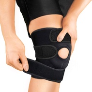 Adjustable 4 Spring Knee Support Protect Guard Sport Laras Sokongan Melindungi Guard Sukan Lutut Kaki Sokongan