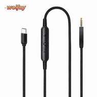 YOLANDA 2.5mm to Type C Cable, Lossless Noiseless With Mic 2.5mm to USB C Sound Cord, Flexible 4.9ft