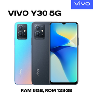 มือถือ VIVO Y30 5G - วีโว่  RAM 6GB, ROM 128GBแบตเตอรี่ 5,000 mAh รองรับชาร์จไว 10W เครื่องใหม่เคลียร์สต๊อก