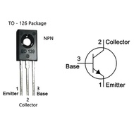 Transistor BD139 NPN Bipolar BJT TO-126 Single Transistor BD-139