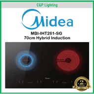 Midea 70cm Hybrid Ceramic / Induction Cooker Hob MBI-IHT261-SG