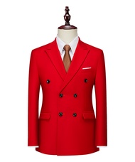 Cozy up nam com lê Hai Hàng Nút Áo khoác thời trang kinh doanh cho